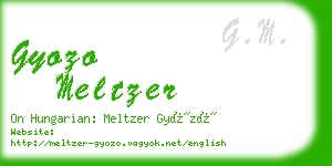 gyozo meltzer business card